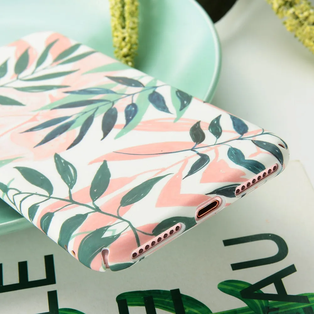 KISSCASE Tropical Leaf Case For Samsung Galaxy S8 S9 Plus S7 Note 9 8 J3 J5 2017 A3 A5 A6 A8 J6 J8 Plus 2018 Back Cover Fundas