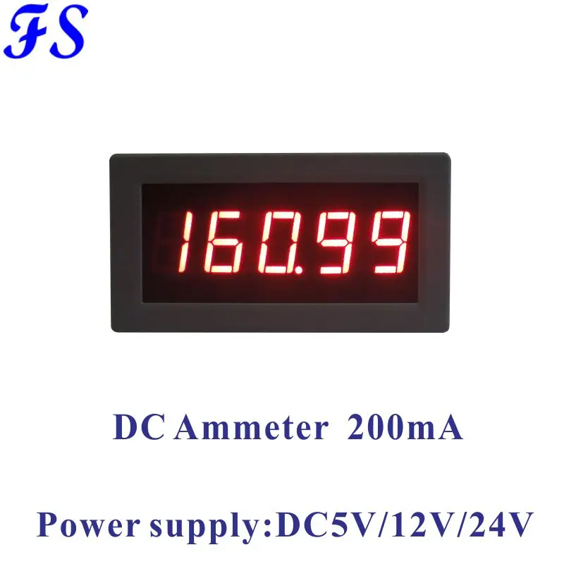 Led Dc Current Meter Amp Meter Supply Voltage Dc 5v 12v 24v Dc Ammeter