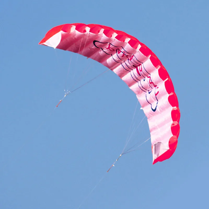 

1.4m Power Double Line Parafoil Soft Kites Flying Sports Beach Stunt Kite with Handle Ripstop Nylon Outdoor Kitesurf