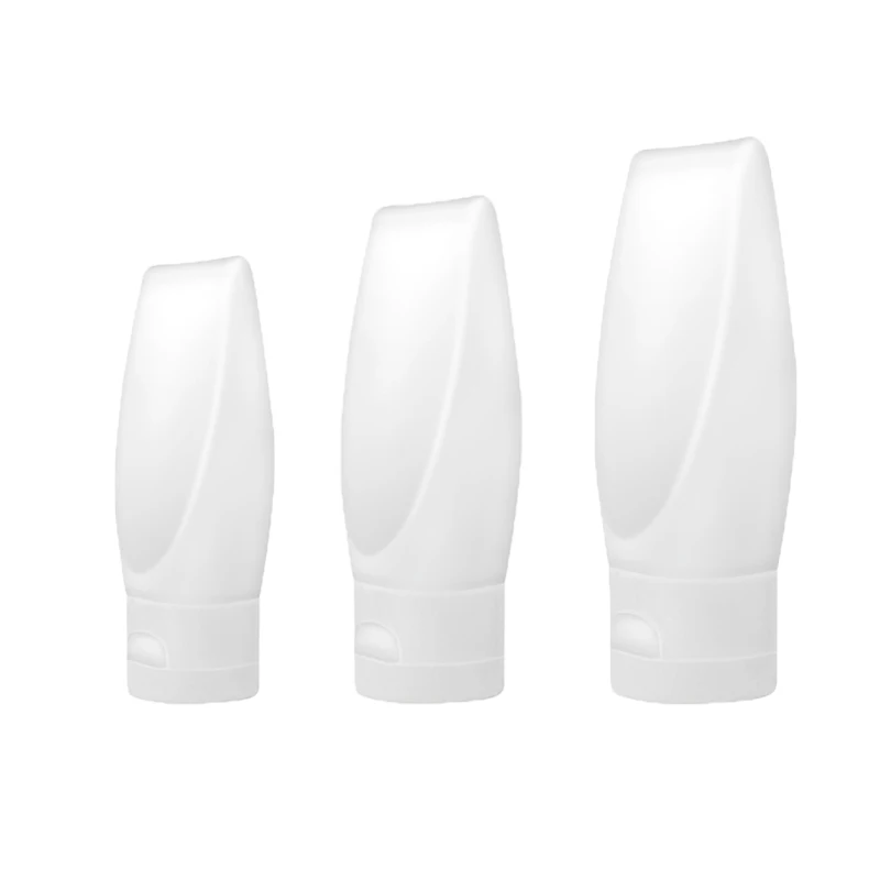 

50pcs/pack HDPE 30ml 50ml 100ml Frosted Cosmetic Packaging Tube Squeeze Soft Plastic Bottles cosmetic tubes w/ Snap Top Cap