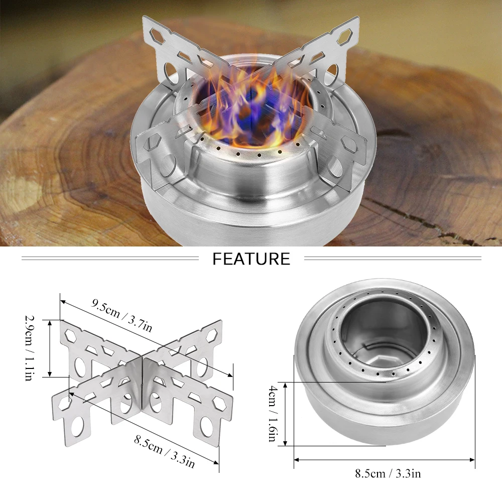 Уличная спиртовая плита и стеллаж Комбинированный Набор Мини Портативная спиртовая плита с перекрестной подставкой подставка для плиты подставка для кемпинга пикника