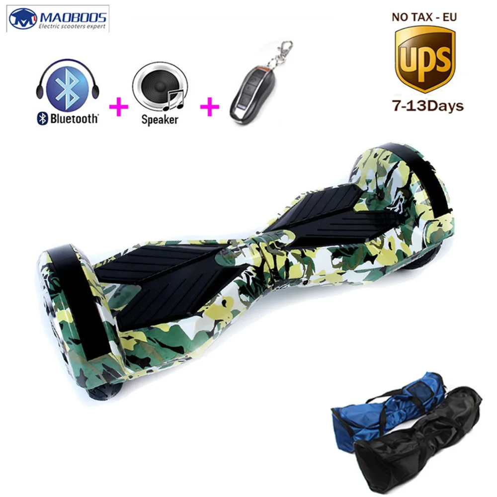 

Self Balancing Skateboard Hoverboard Two Wheels Smart Electric Scooter With Bluetooth Speaker Led Light Kick Electric Skateboard