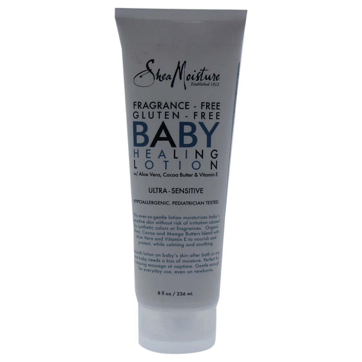 Fragrance Free Gluten Free Baby Healing Lotion by Shea Moisture for Kids 8 oz Lotion on