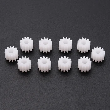 

10pcs 1012DF Mini Plastic Gear Motor Shaft Gear Sets 12 Tooth 3mm Gear Hole M0.5 for N20 D-Axis DIY Car Robot Toys