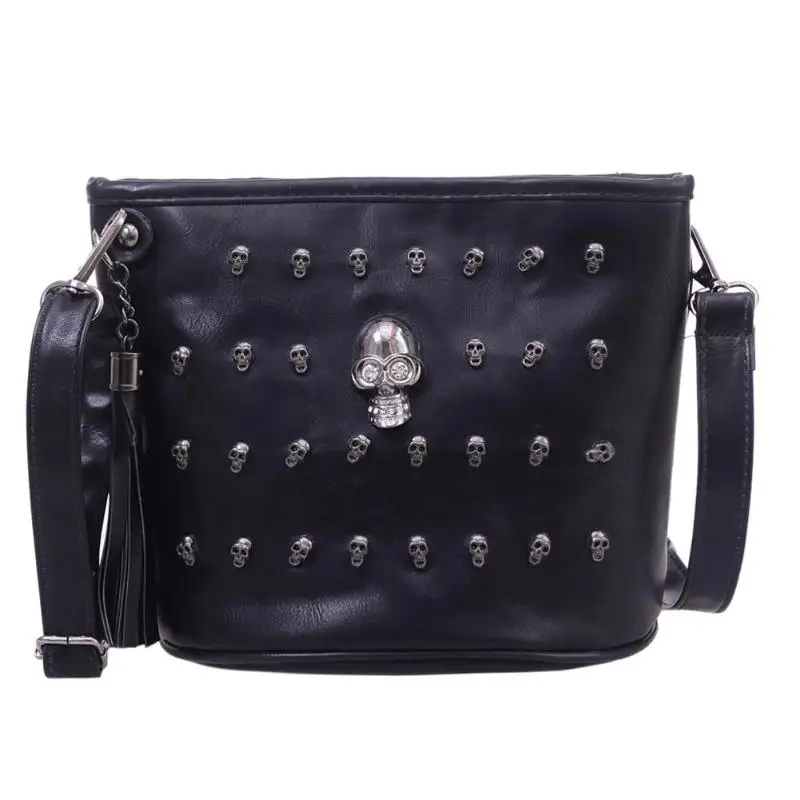 

Skull Design Women Messenger Bags Handbags Shoulder Bag Satchel Clutch Girl Fashion PU Leather Crossbody Bag Bolsas Feminina