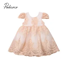Фирменная Новинка; платье принцессы для новорожденных; Одежда для детей; малышей; девочек вечерние торжественное платье вышитое длинное платье с цветочным принтом и кружевами большой платье с бантом и юбкой-пачкой наряд От 0 до 4 лет