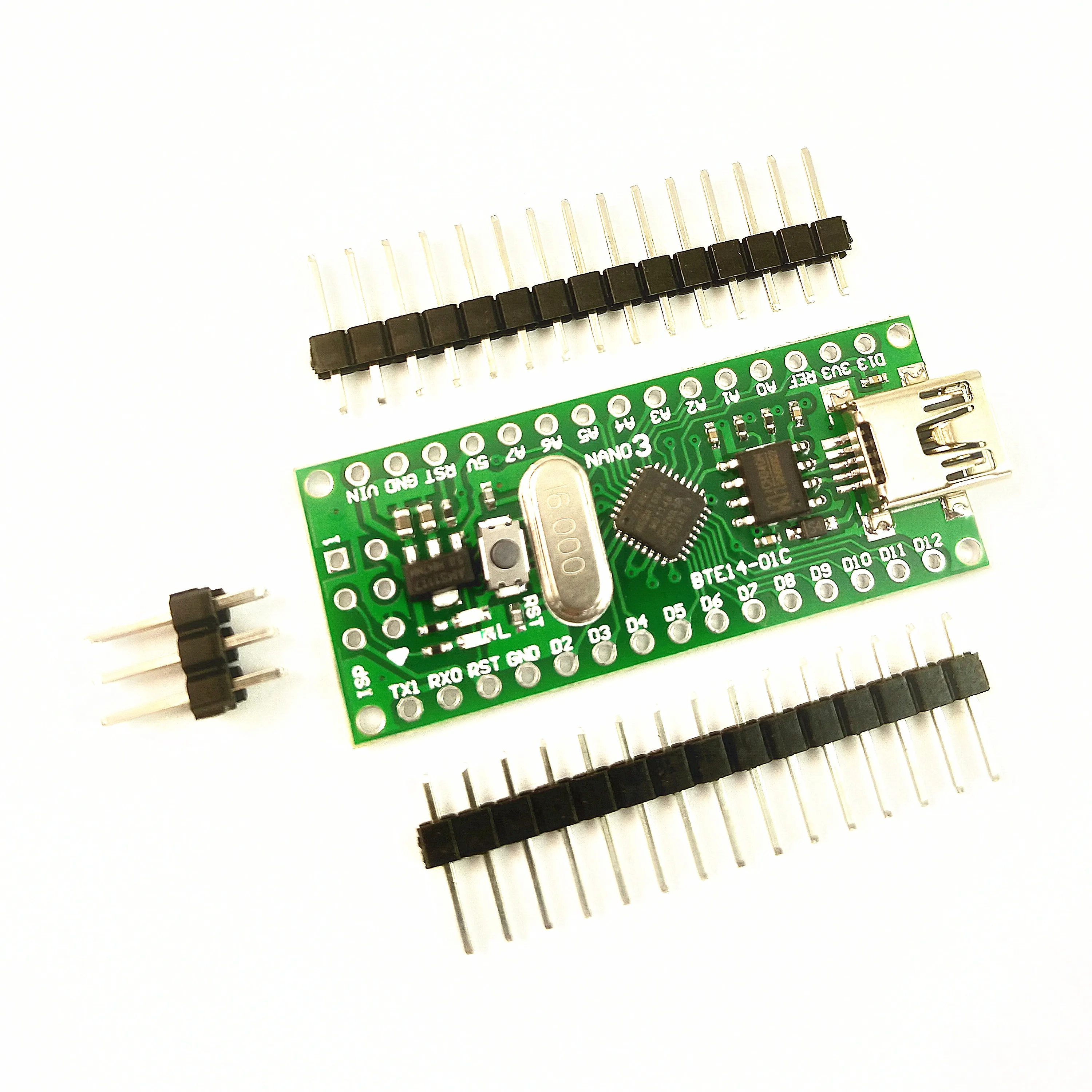 10 шт. Nano V3 ATmega168, CH340, mini USB, совместим с Arduino Nano V3.0 BTE14-01C M168