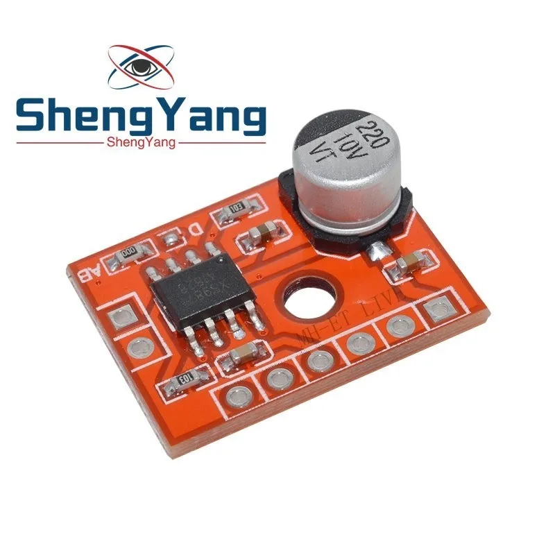 

Super Mini Digital Amplifier Board 1 * 5W Class D Digital 2.5V To 5.5V Power Amplifier Board Efficient Class AB/D Optional