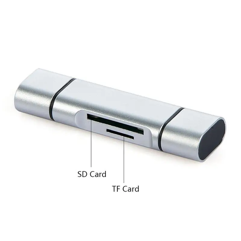 Mini 3 в 1 кард-ридер USB 3,0 Micro type C Интерфейс SD TF OTG кард-ридер смарт-карта памяти адаптер для ноутбука сотовый телефон