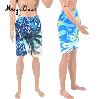

MagiDeal 2 Pieces Doll Clothes for 1/6 Scale 12 Inch Doll Summer Beach Short Pants Trousers Dress Up Clothes Accessories