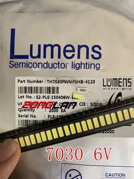 

1000pcs/Lot Lumens SMD LED 7030 6V 1W Cool White For TV BackLight 200mA