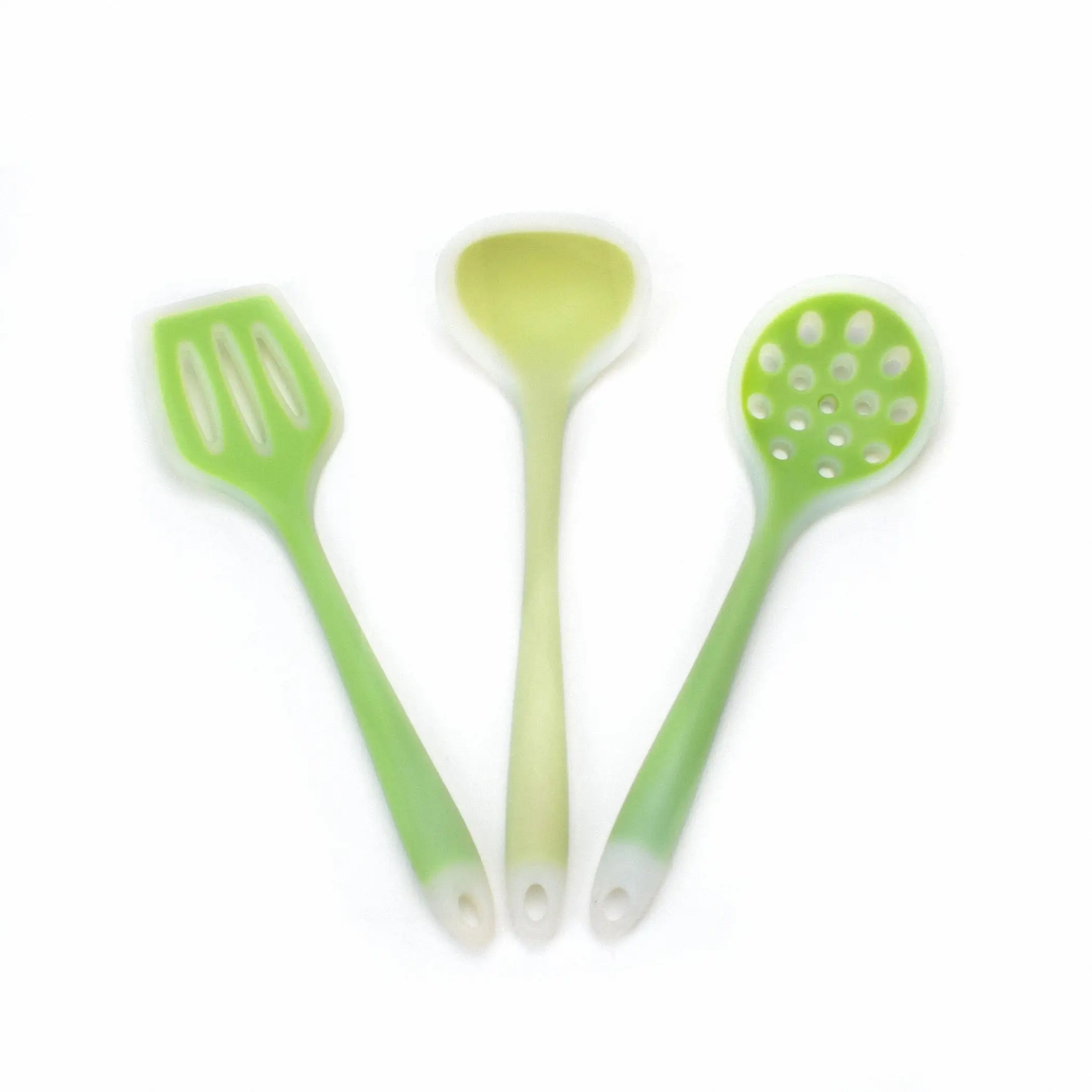 

3in1 Set Silicone Cooking Set Heat-resistant Spatulas Soup Spoon Colander Tool