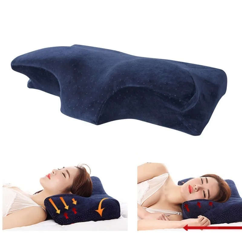 

Butterfly Shaped Bedding Neck Pillows Springback Space Memory Foam Pillow Cervical Vertebra Pillow Health Care Pillow