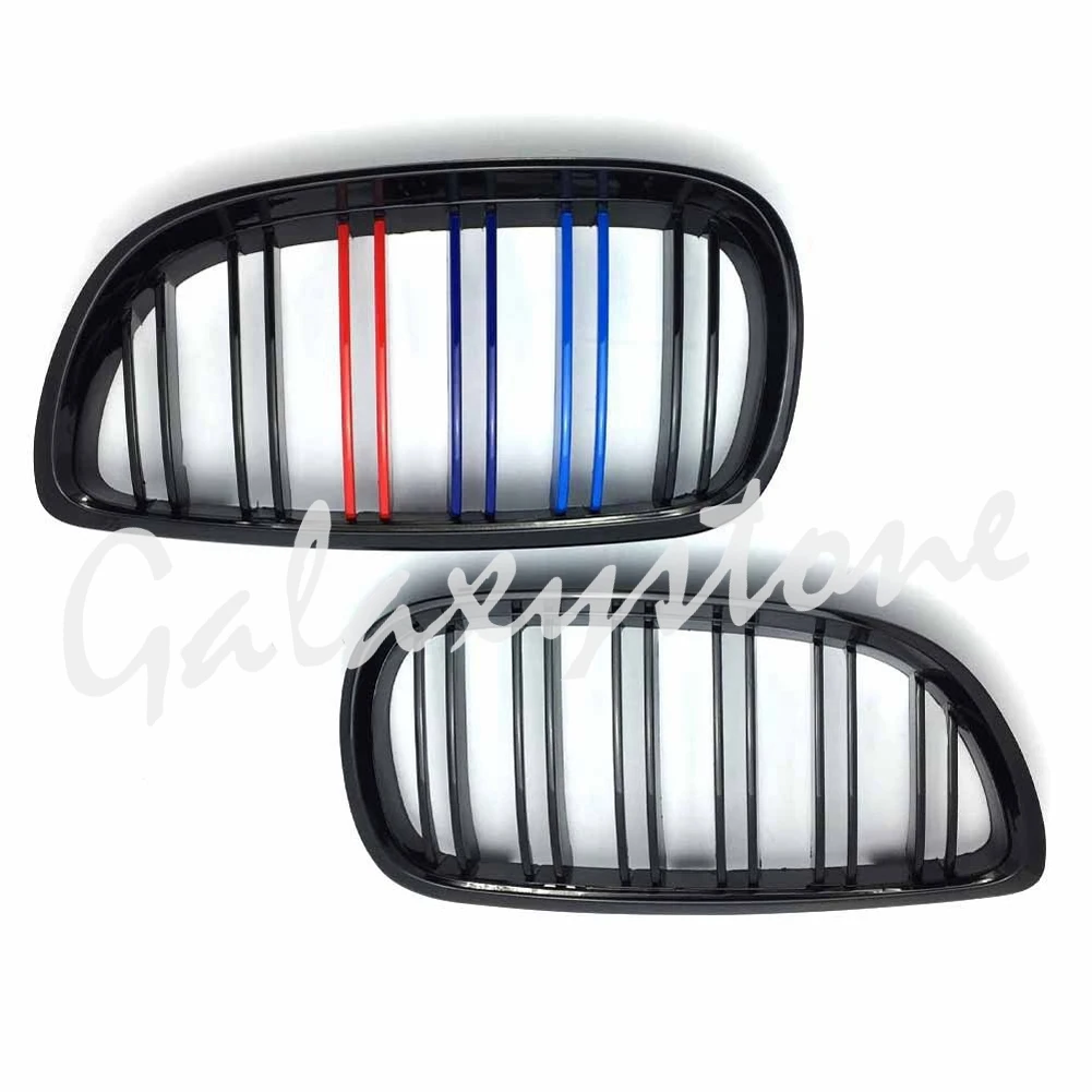 

Glossy Black Double-Line M-Color Front Kidney Grille Grlles For BMW E92E93 2006 2007 2008 2009 2010