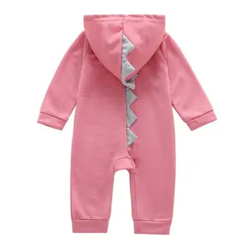 

Solid Color Slanted Zipper Casual Baby Rompers Unisex Boys Girls Spring Cute Hooded Playsuit Daily Sleep Wear