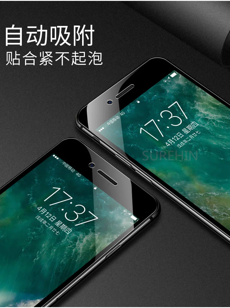 Закаленное стекло для apple iPhone xs max xr 6 6S 7 8 plus 1 5 шт. защита экрана с закругленными