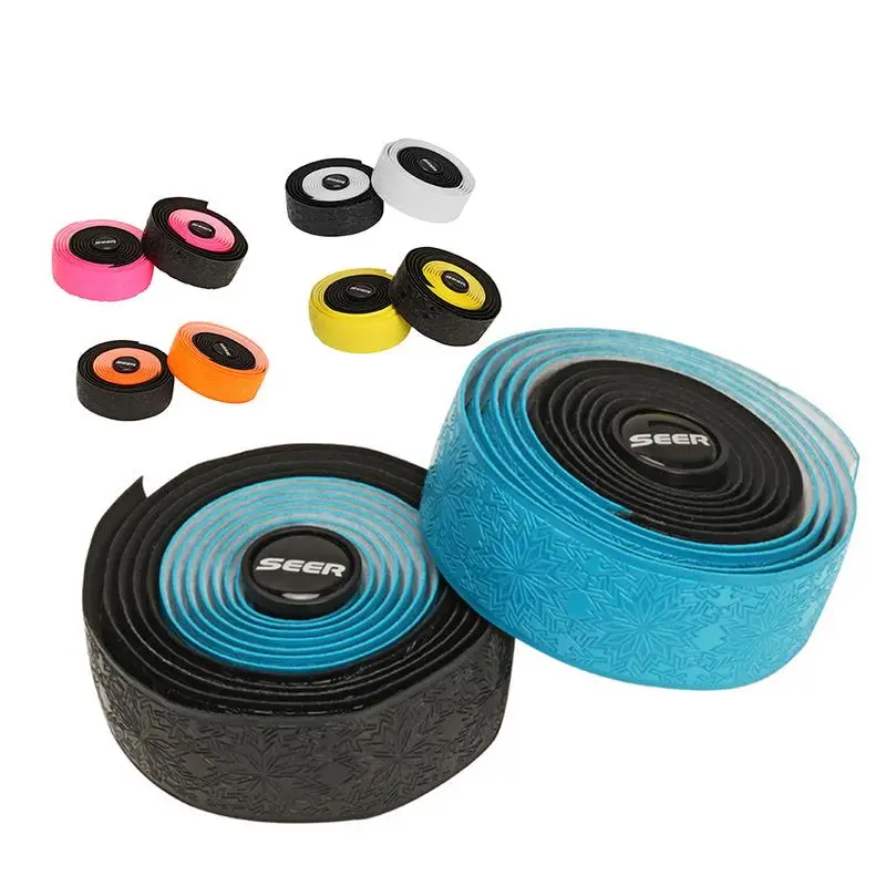 

Road Bike Bicycle Handlebar tape Camouflage Cycling Handle Belt Cork Wrap 5 Colors PU Leather Anti-slip Bicycle Grips Bike Tape