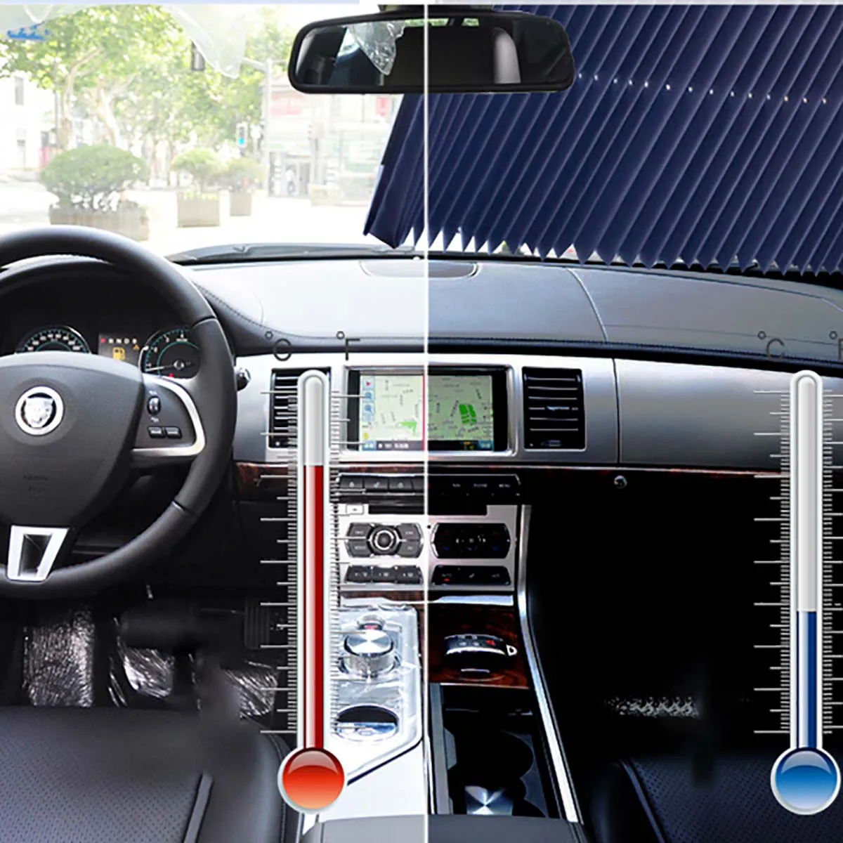 Автоматический складной солнцезащитный козырек для лобового стекла