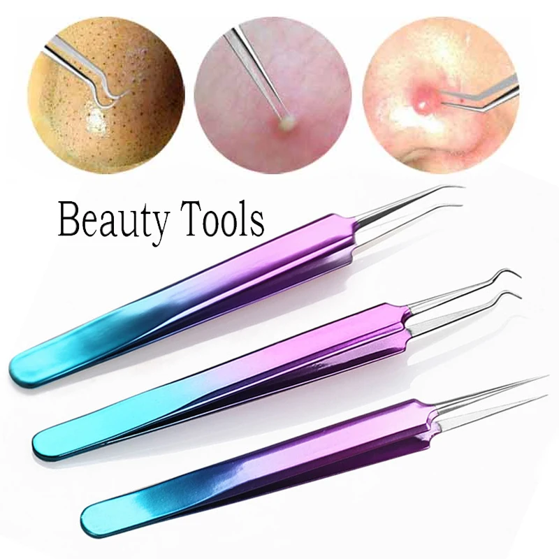 

Blackhead Pore Remover Tool Men Women Tweezer Clean Acne Extractor Acne Needle Portable Practical Face Care