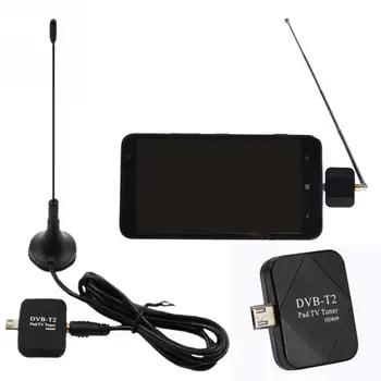 

Mini Micro USB Tuner TV Receiver + Antenna For Android Smart-phone Tablet PROFESSTION Digital DVB-T2 DVB-T TV Receiver + Antenna
