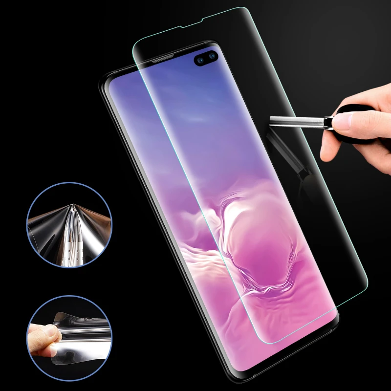 3D ПЭТ пленка для Samsung Galaxy S10 Защитная S10Plus S10E S9 S8 Plus S7 S6edge Note9/8 Прозрачная мягкая