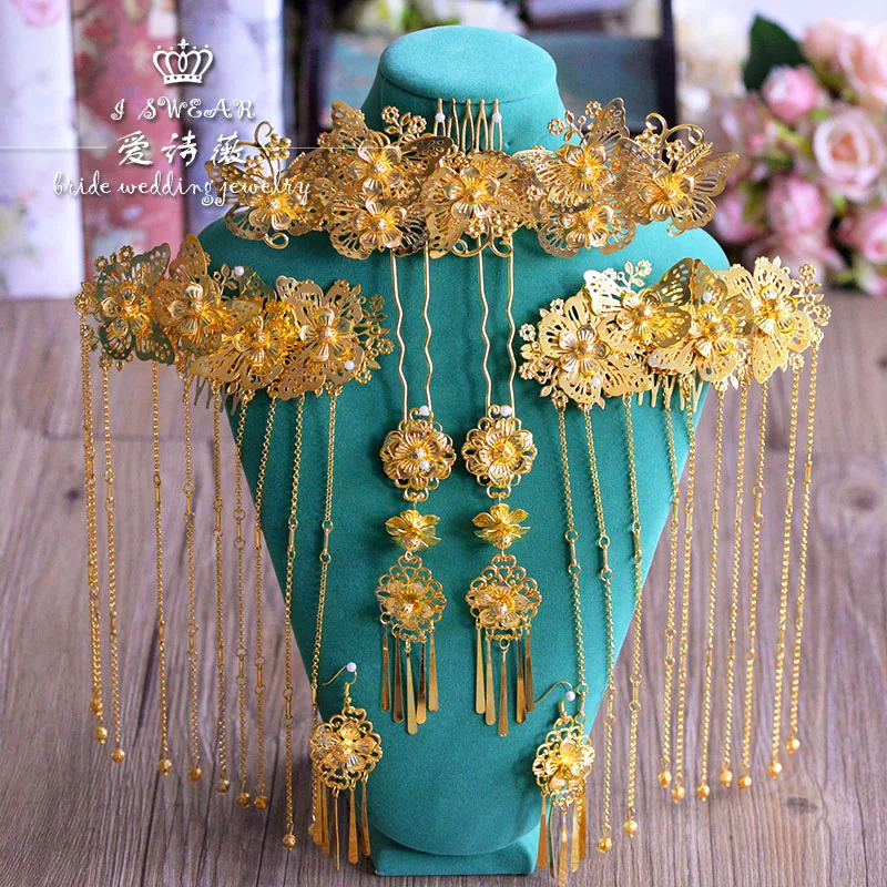7 шт. свадебные шпильки для волос в китайском стиле|wedding frontlet|comb weddingwedding comb |