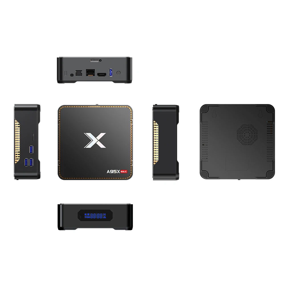 Смарт ТВ бокс A95X MAX Android 8 1 Amlogic S905X2 4 ГБ/64 Гб UHD 4K телеприставка VP9 H.265 2 4G/5G WiFi LAN BT4.2 HD TV