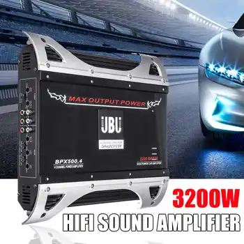 

3200W 12V 4 Channel Car Amplifier Audio Stereo Bass Speaker 4 Way High Power Vehicle Car Audio Power Amplifier Subwoofer