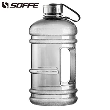 Soffe 2.2L большой Capcity 1/2 галлон бутылка для воды Bpa бесплатно шейкер для протеина пластиковые спортивные бутылки для воды рукоятка тренажерный ...(China)