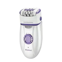 WHYY-Kemei Women Epilator Rechargeable Electric Callous Remover Device 220-240V Full Body Trimmer Depilation Tools Skin Care K