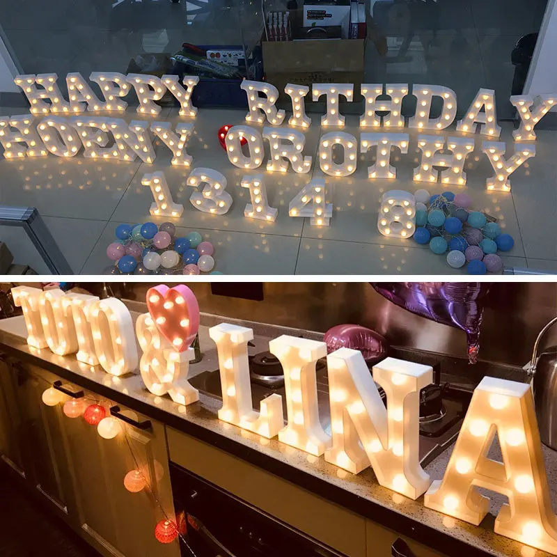 

Christmas remote control decorative Party LED night light Letter lamp bedroom Club Bar clothing stores light desk LED lamps