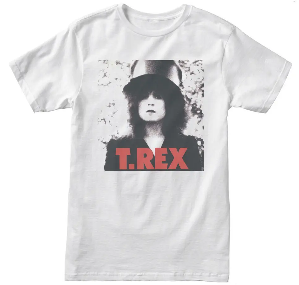 

T. Rex Marc Bolan Punk Mens White Rock T-Shirt NEW! S-3XL Men Summer Short Sleeves T Shirt Tricolor Top Tee