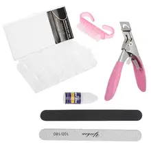 Nail Art Советы наклейки DIY Набор Маникюрный клей Расческа для стрижки пилка для ногтей инструмент для украшения ногтей набор