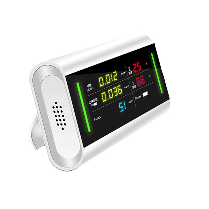 

5 in 1 Formaldehyde Detector Meter Multifunctional Gas Analyzer HCHO/TVOC/PM2.5/Temperature/Humidity Household LCD Digital