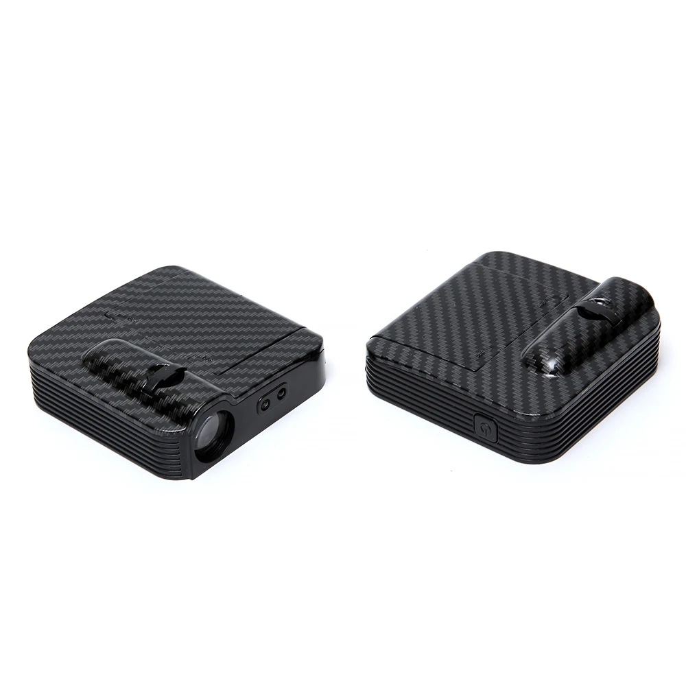 

2Pcs Car Styling Logo Projector Lamp Carbon Fiber Led Car Door Welcome Logo Light Logo Shadow Light For Toyota