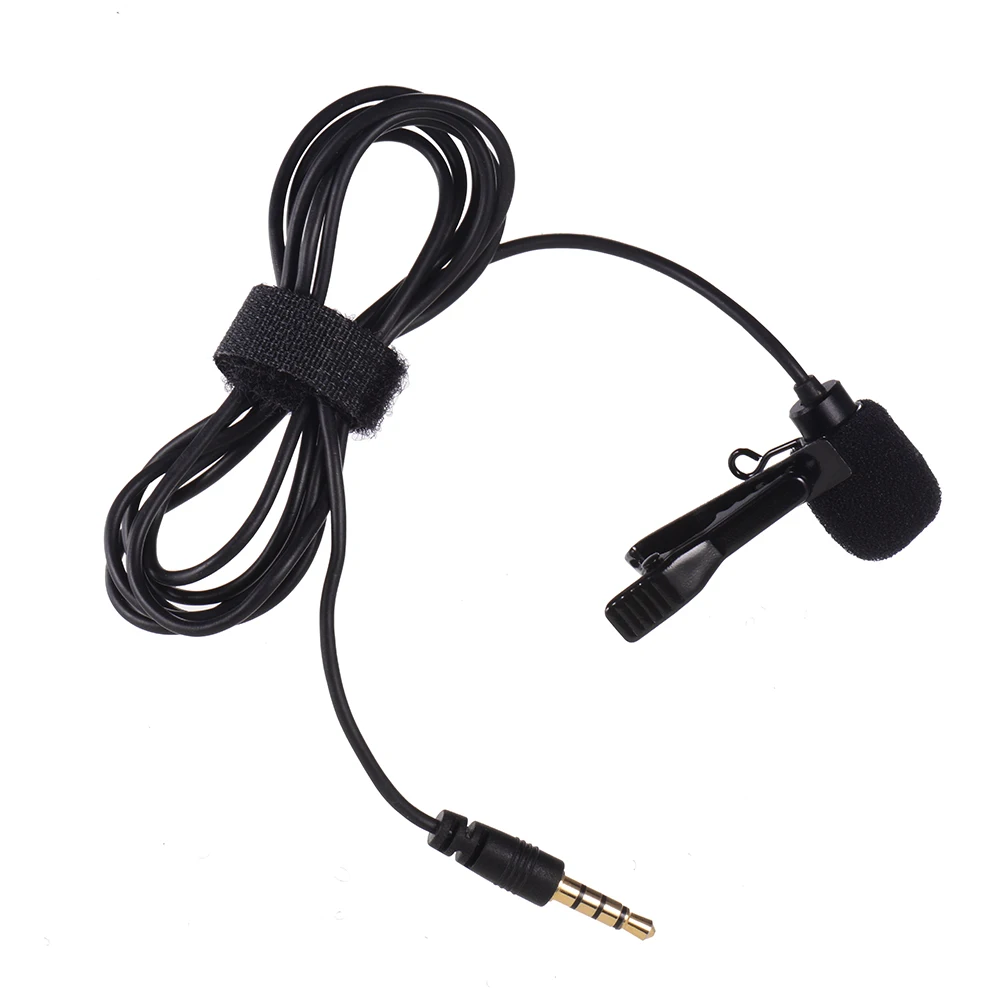 Microphone Omni directional Clip on Mic with 1.2m Cable for Smartphone