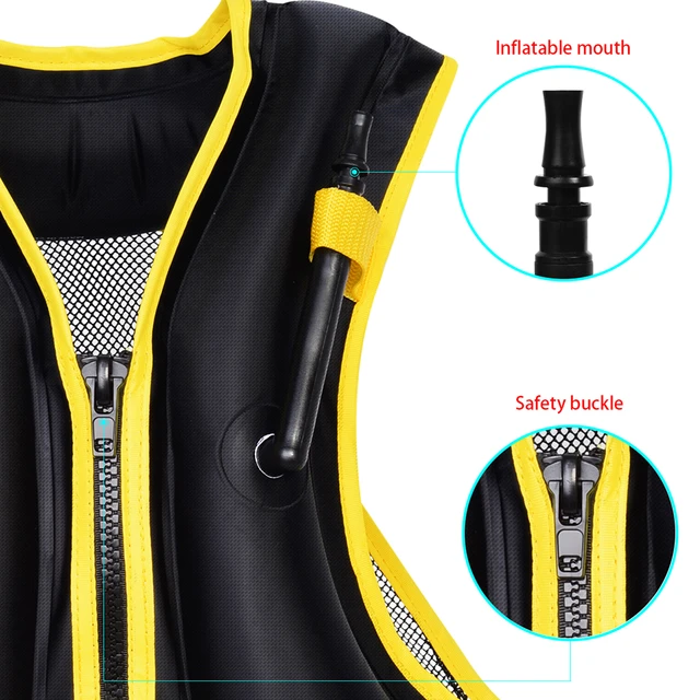 Adult Life Jacket Inflatable Swim Vest for Snorkeling Floating Device  Swimming Drifting Surfing Water Sports Life Saving - AliExpress