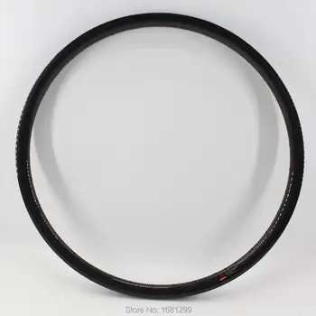 

1pcs New 29" inch clincher rim mountain bike 3K UD 12K full carbon fibre bicycle wheelset rims MTB 29er 30mm width Free shipping