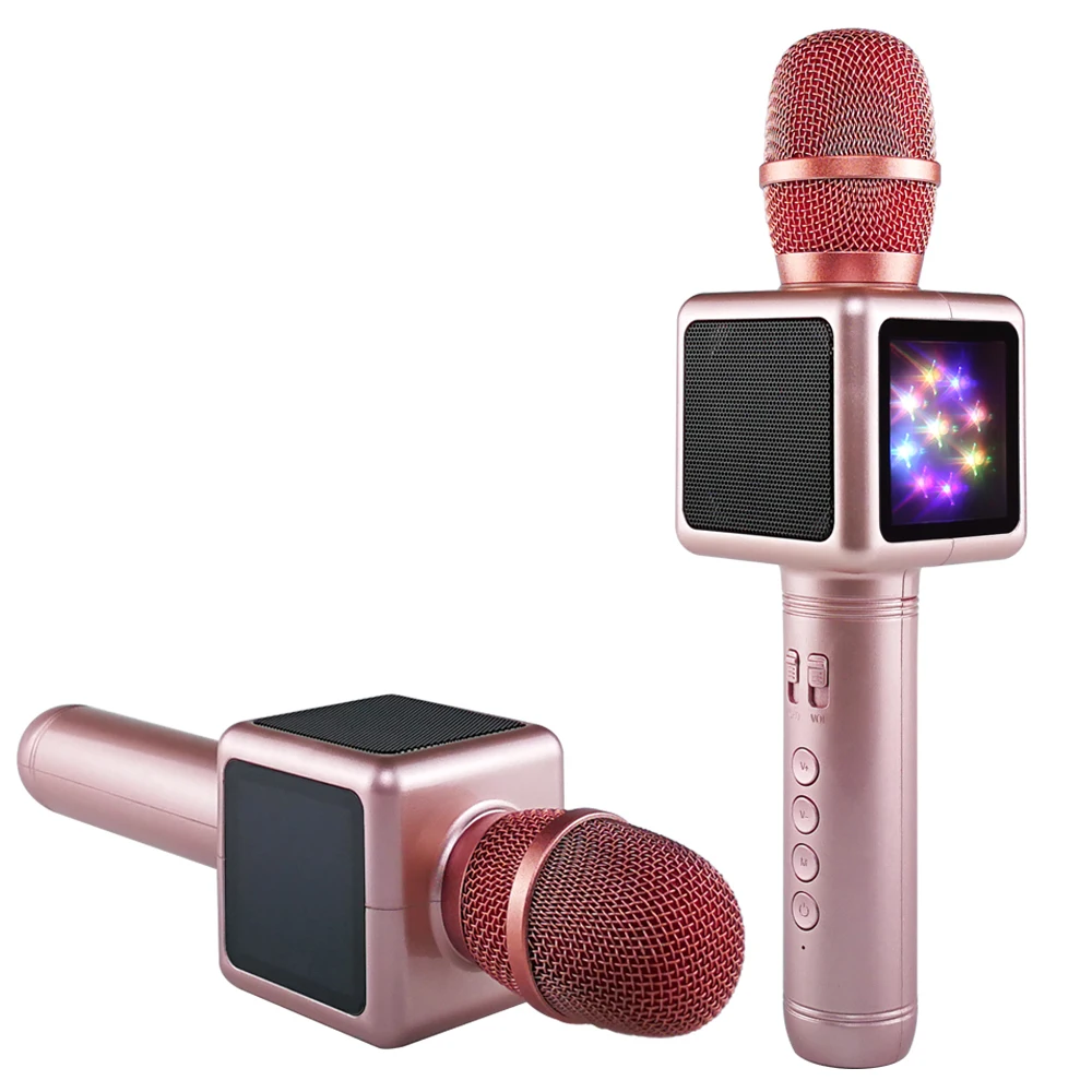 Excelvan New Wireless Microphone Bluetooth Speaker Music Sing Microphone Professional Condenser