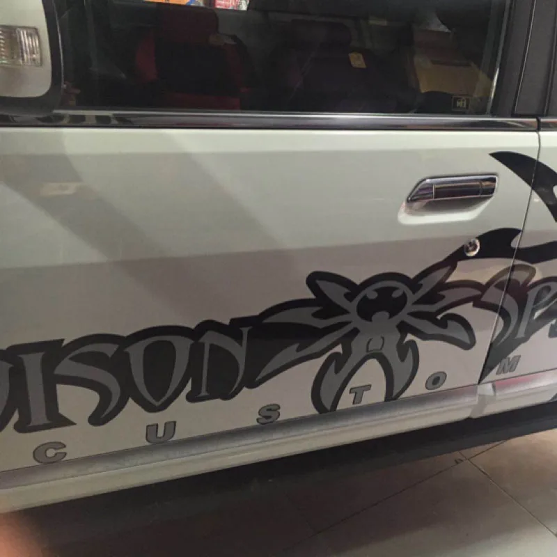  Poison Spyder Funny Car-Styling Car Sticker Vinyl Decal For Jeep Wrangler RUBICON Sahara Spyder 4X4