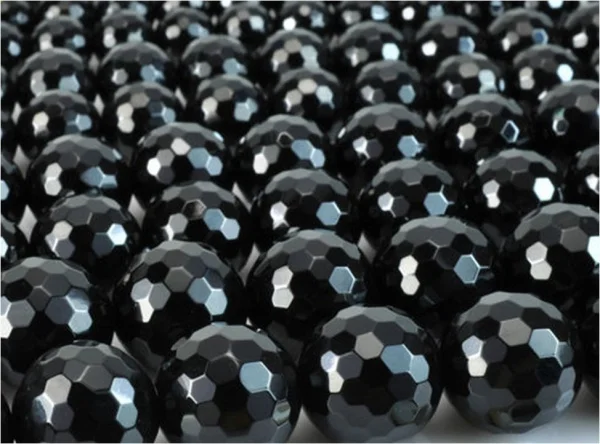 Красивый 12 мм круглый черный оникс бусины около 33|black onyx beads|onyx beadsblack |