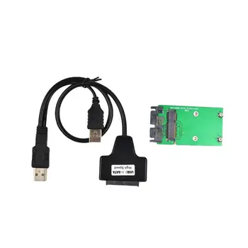 

Mini Pcie Msata 3X5 Ssd To 1.8 inch Micro-Sata Adapter Card + Usb Micro-Sata Cable 7+9Pin 13Pin Usb To Ssd Usb To Mini Pcie