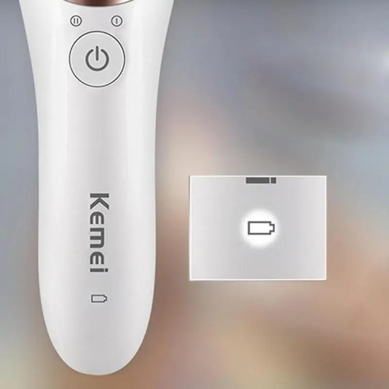 Kemei KM-8001 5 In 1 Rechargeable Shaver Electric Epilator Shaving Hair Remover Women Depilation Massager Callus Removal Sets