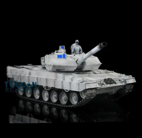 

Henglong 1/16 Winter Snow German Leopard2A6 RTR RC Tank 3889 Metal Wheels