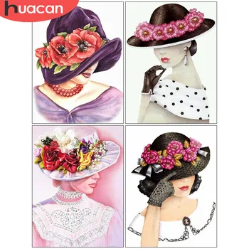 

HUACAN 5D Diamond Painting Flower Full Square Diamond Mosaic Apple Diamond Embroidery Sale Rhinestone Picture Decor Home