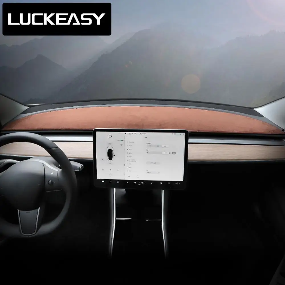 LUCKEASY Dash коврик для Tesla модель 3 Tesla3 ковер покрытие солнцезащитный изоляционный инструмент панель защита