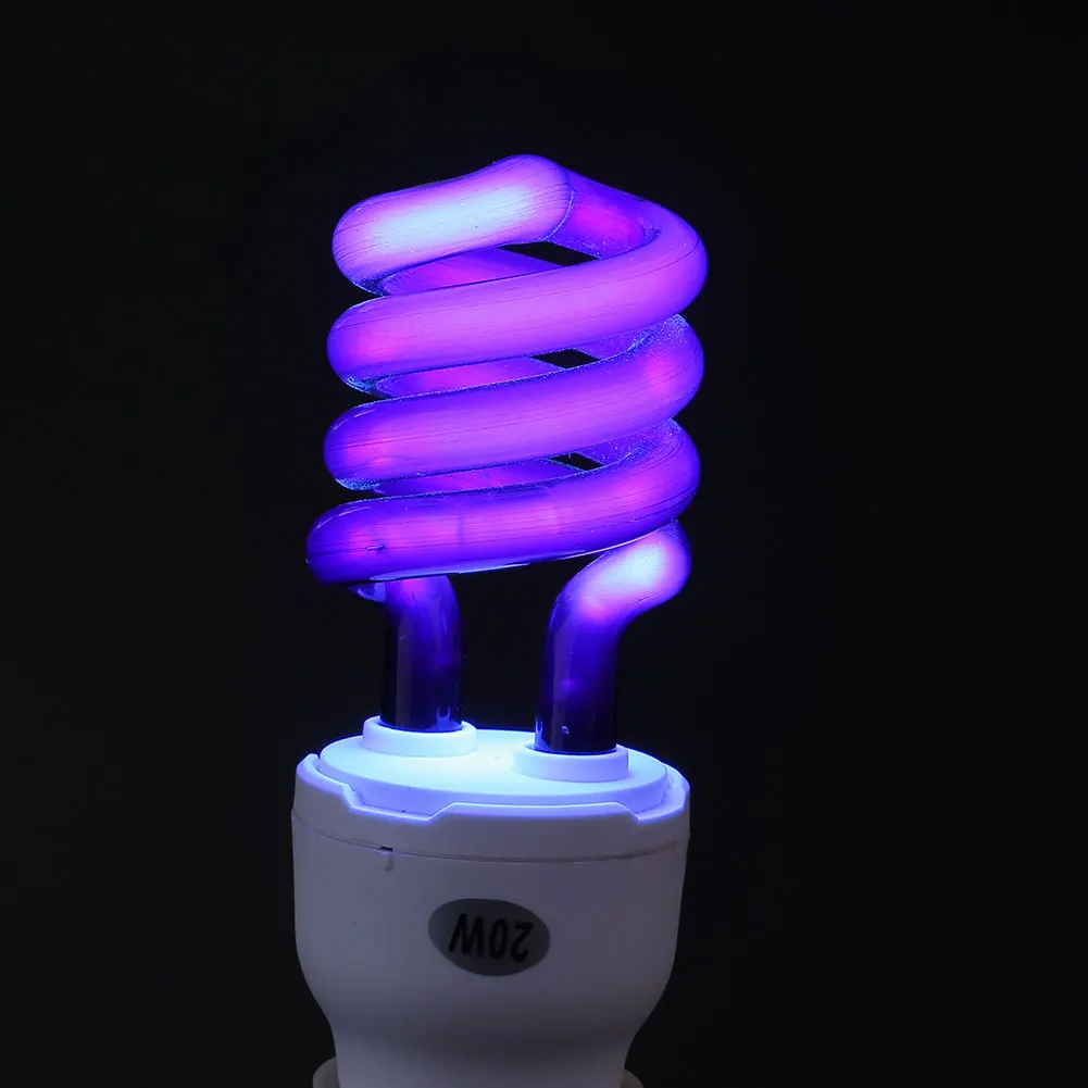 E27 20 W ультрафиолетовая флуоресцентная Blacklight Low Energy Малый винт свет лампы