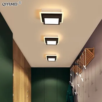 

Acrylic Modern LED Ceiling Lights For Corridor Entrance Of Home Lamp Plafonnier Luminaria lamparas De techo White Black Painted