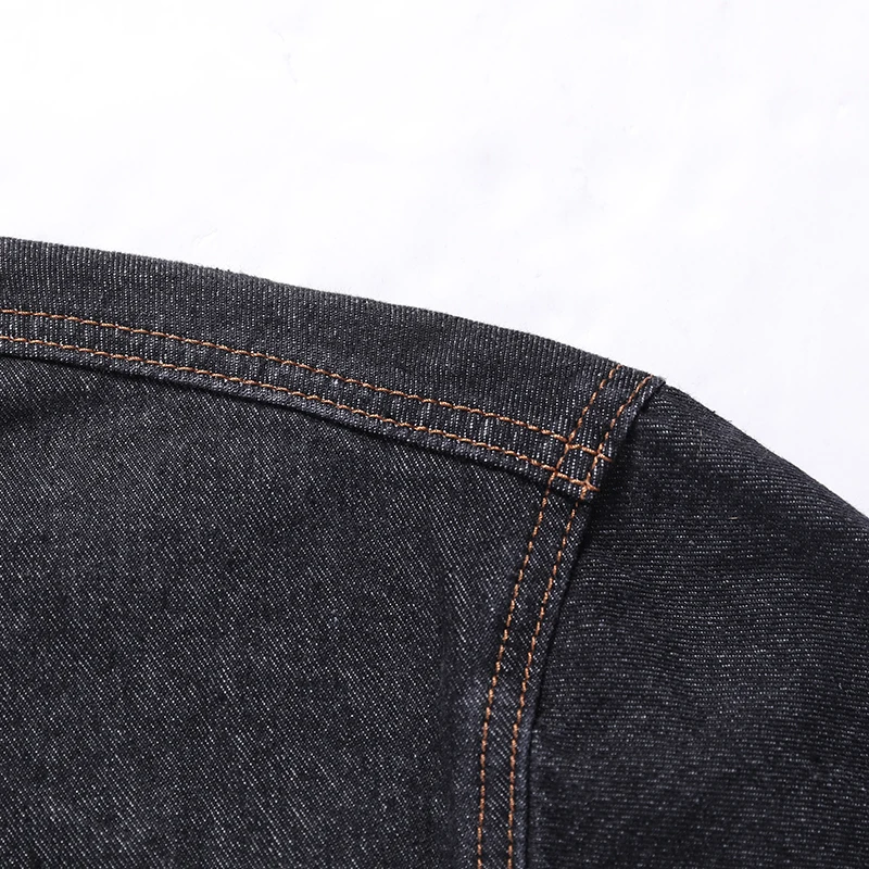 Denim 4xl Black Manches La 7xl 6xl Plus 5xl 2019 Veste 8xl Printemps À Hommes 3xl Xl Nouveau Longues Large De Automne Taille Extra doerCBx