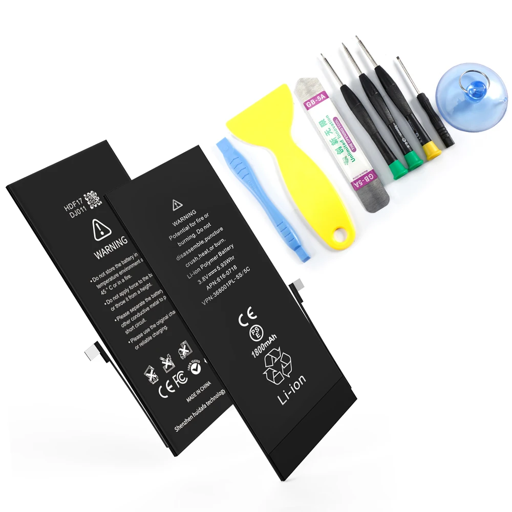 

1800mAh Li-ion Replace Battery For iPhone 5S 5C Internal Replacement Mobile Phone Built-in Battery For iPhone 5S Phone Battery